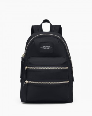 Black Marc Jacobs The Biker Nylon Large Backpack | 780PHUTAZ