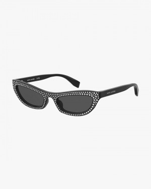 Black Marc Jacobs The Cat Eye Sunglasses | 132ZQJEXV