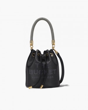 Black Marc Jacobs The Leather Bucket Bag | 468DGTPOI