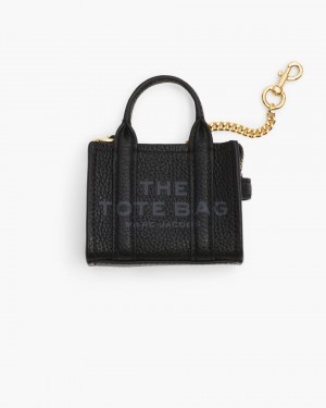 Black Marc Jacobs The Nano Tote Bag Charm | 043AMVKXQ