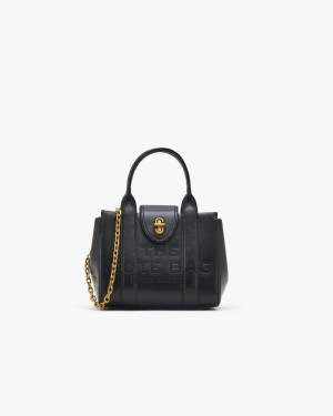 Black Marc Jacobs The Turnlock Crossbody Tote Bag | 716SRFKGN