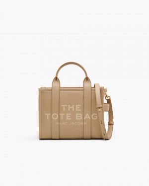 Brown Marc Jacobs The Leather Small Tote Bag | 851AYQTBW