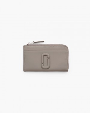 Cement Marc Jacobs The Covered J Marc Top Zip Multi Wallet | 072JKUCFI