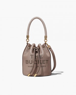 Cement Marc Jacobs The Leather Bucket Bag | 823BODMSP