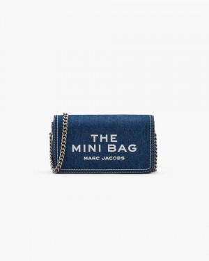 Dark Wash Marc Jacobs The Denim Chain Mini Bag | 610RCEIXL