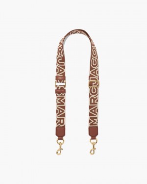 Multicolor Marc Jacobs The Thin Outline Logo Webbing Strap | 410KYDFWR