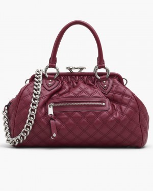 Pink Marc Jacobs Re-Edition Quilted Leather Stam Bag | 206EYXZAR