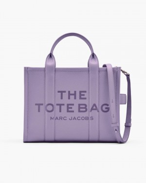 Purple Marc Jacobs The Leather Medium Tote Bag | 538QHVKRD