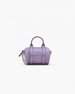 Purple Marc Jacobs The Leather Nano Duffle Crossbody | 687VHGMAX