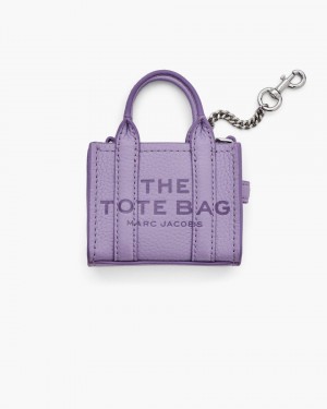 Purple Marc Jacobs The Nano Tote Bag Charm | 904CWHBNO