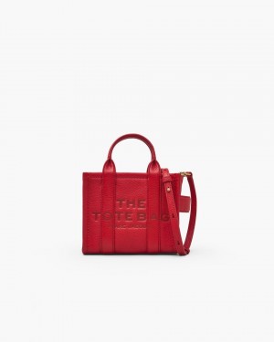 Red Marc Jacobs The Leather Crossbody Tote Bag | 902KCTYPA