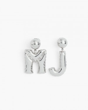 Silver Marc Jacobs The Mj Balloon Earrings | 309BKNWCU