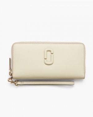 White Marc Jacobs The Covered J Marc Continental Wallet | 569QRXDCB