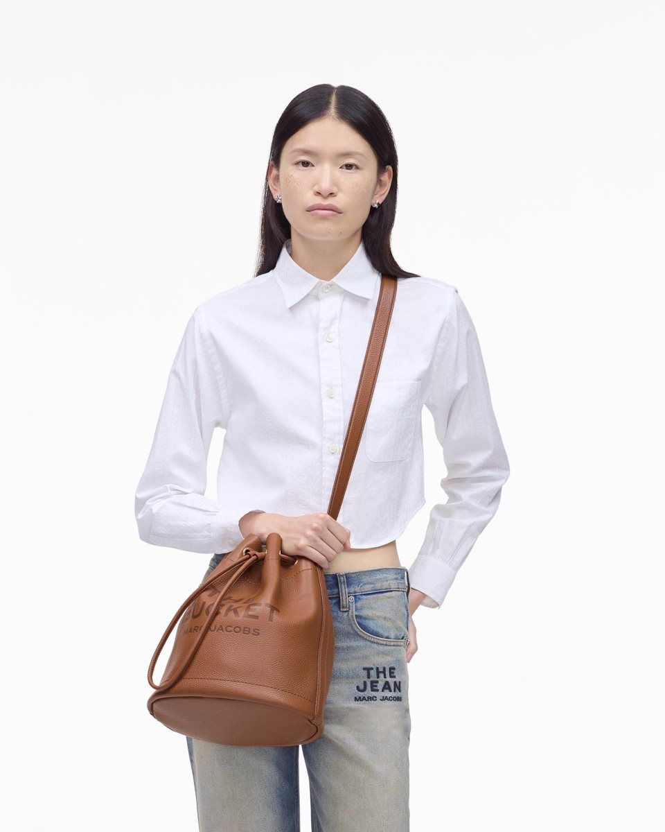 Argan Oil Marc Jacobs The Leather Large Bucket Bag | 054GNMXBZ