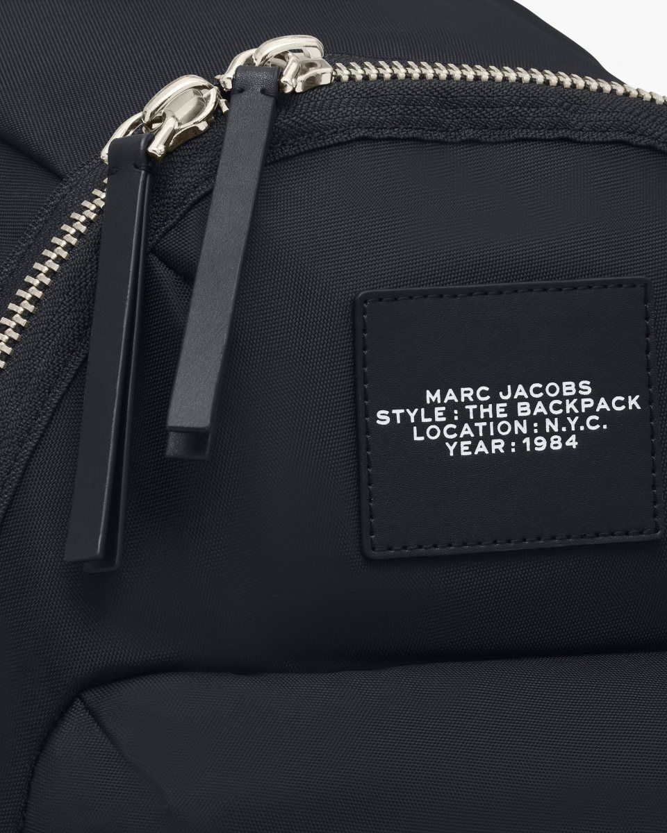 Black Marc Jacobs The Biker Nylon Large Backpack | 780PHUTAZ