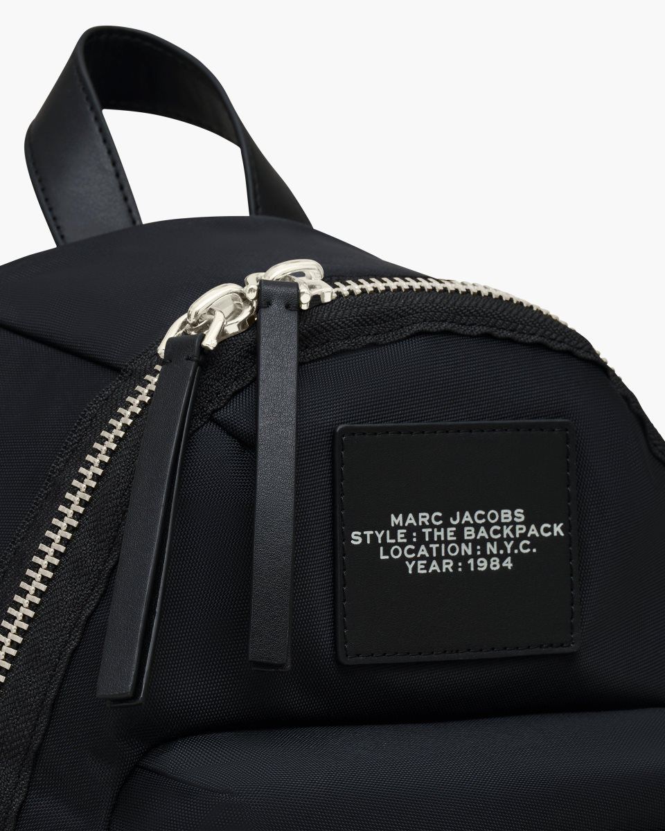 Black Marc Jacobs The Biker Nylon Medium Backpack | 024DSCIQX