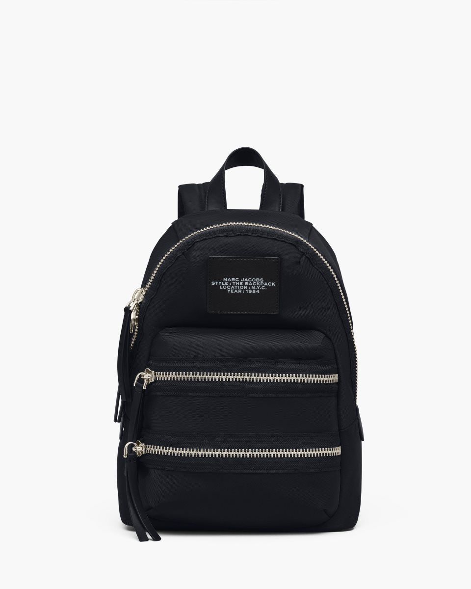 Black Marc Jacobs The Biker Nylon Medium Backpack | 024DSCIQX