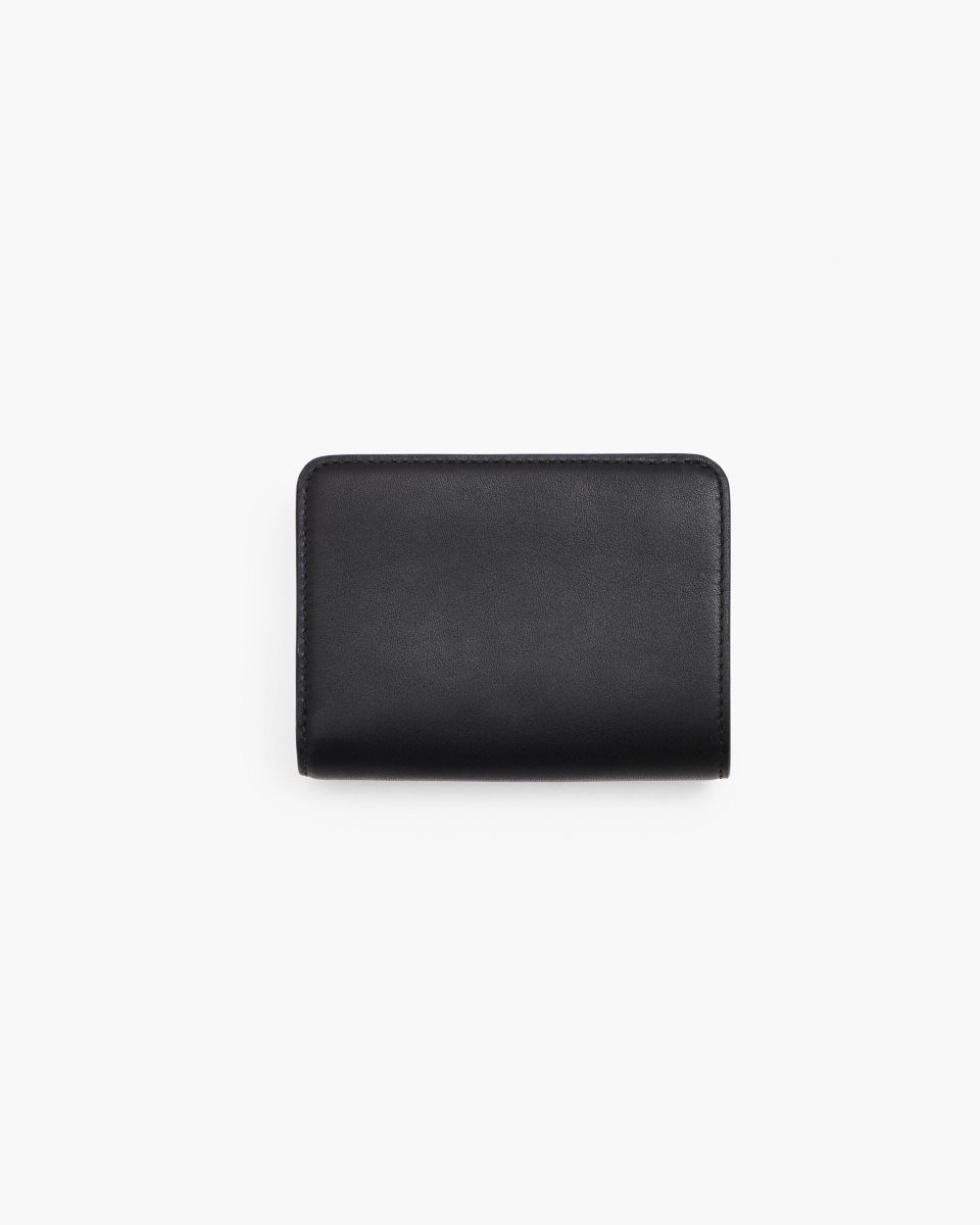 Black Marc Jacobs The Covered J Marc Mini Compact Wallet | 760YVXWCG