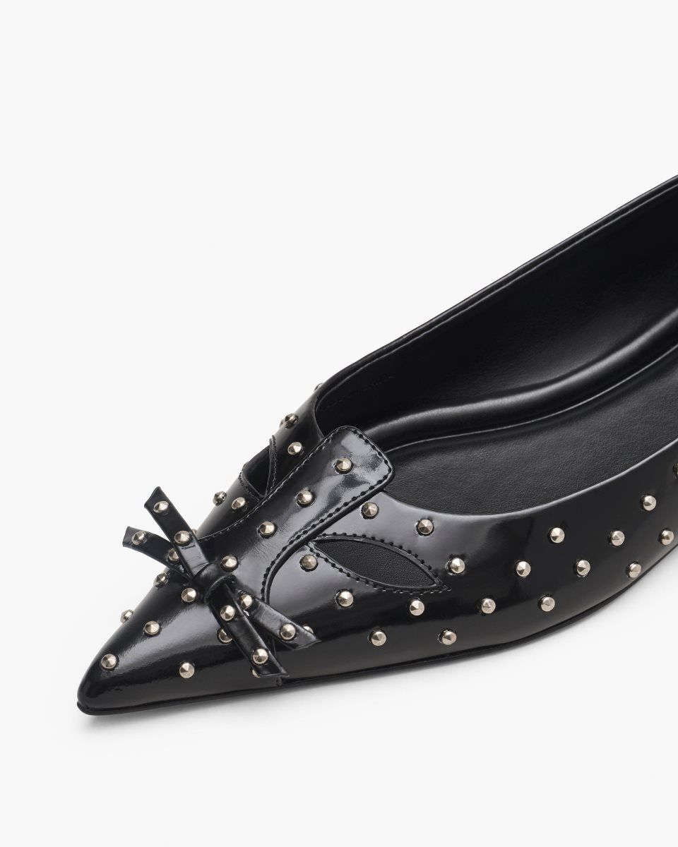 Black Marc Jacobs The Glam Studs Kat Ballerina | 946PQGNJA