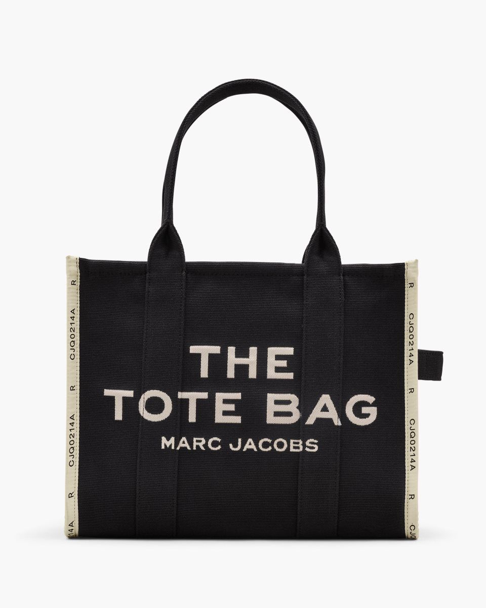 Black Marc Jacobs The Jacquard Large Tote Bag | 198GFQHWX