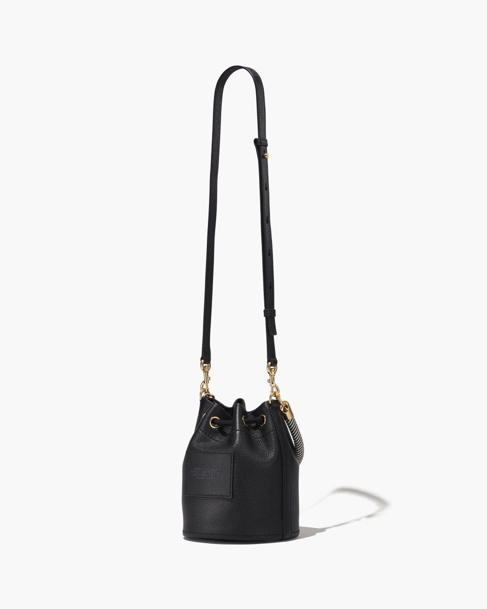 Black Marc Jacobs The Leather Bucket Bag | 468DGTPOI