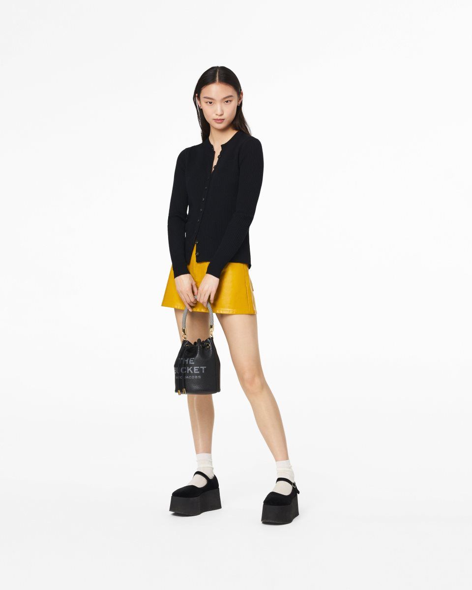 Black Marc Jacobs The Leather Bucket Bag | 468DGTPOI