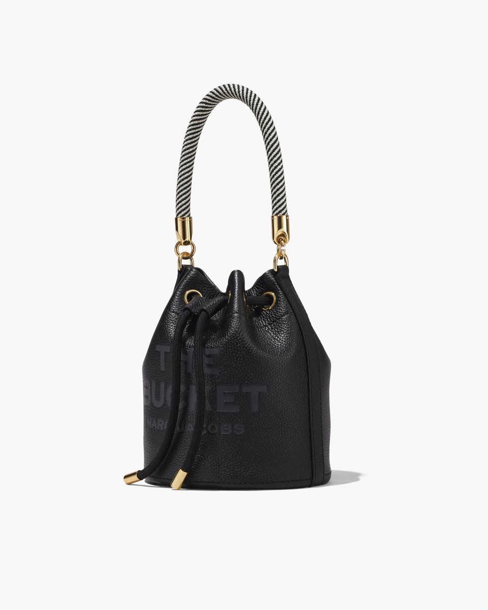 Black Marc Jacobs The Leather Bucket Bag | 468DGTPOI