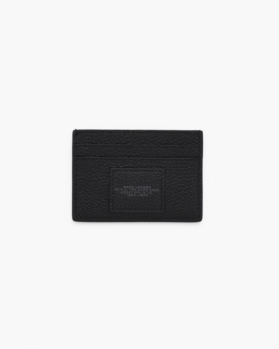 Black Marc Jacobs The Leather Card Case | 921QMDCKY