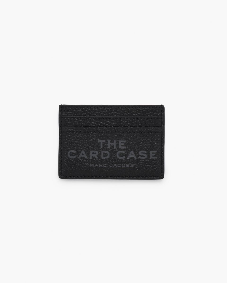 Black Marc Jacobs The Leather Card Case | 921QMDCKY