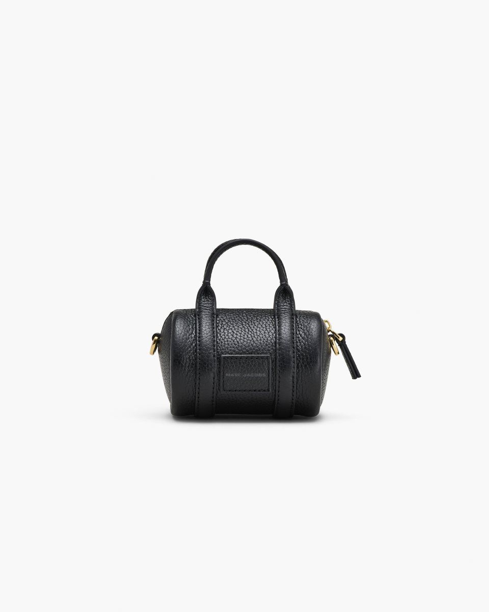 Black Marc Jacobs The Leather Nano Duffle Crossbody | 702TIACWD