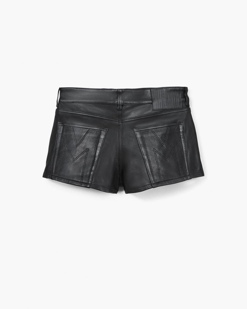 Black Marc Jacobs The Leather Skort | 359XNDLBI