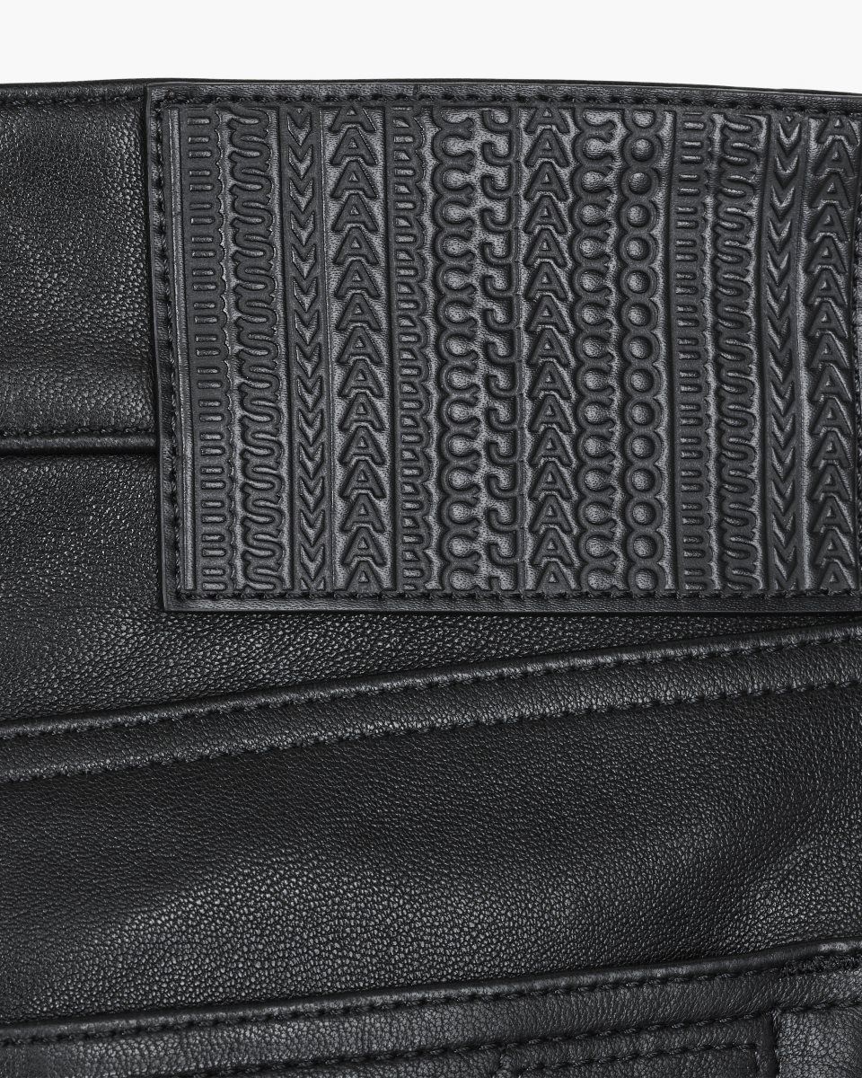 Black Marc Jacobs The Leather Skort | 359XNDLBI