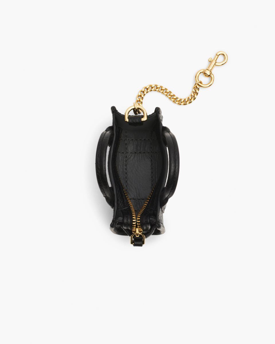 Black Marc Jacobs The Nano Tote Bag Charm | 043AMVKXQ