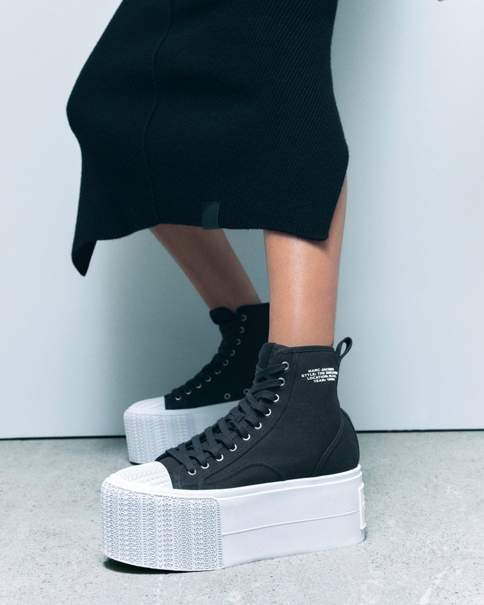 Black Marc Jacobs The Platform High Top Sneaker | 057LMSTIZ