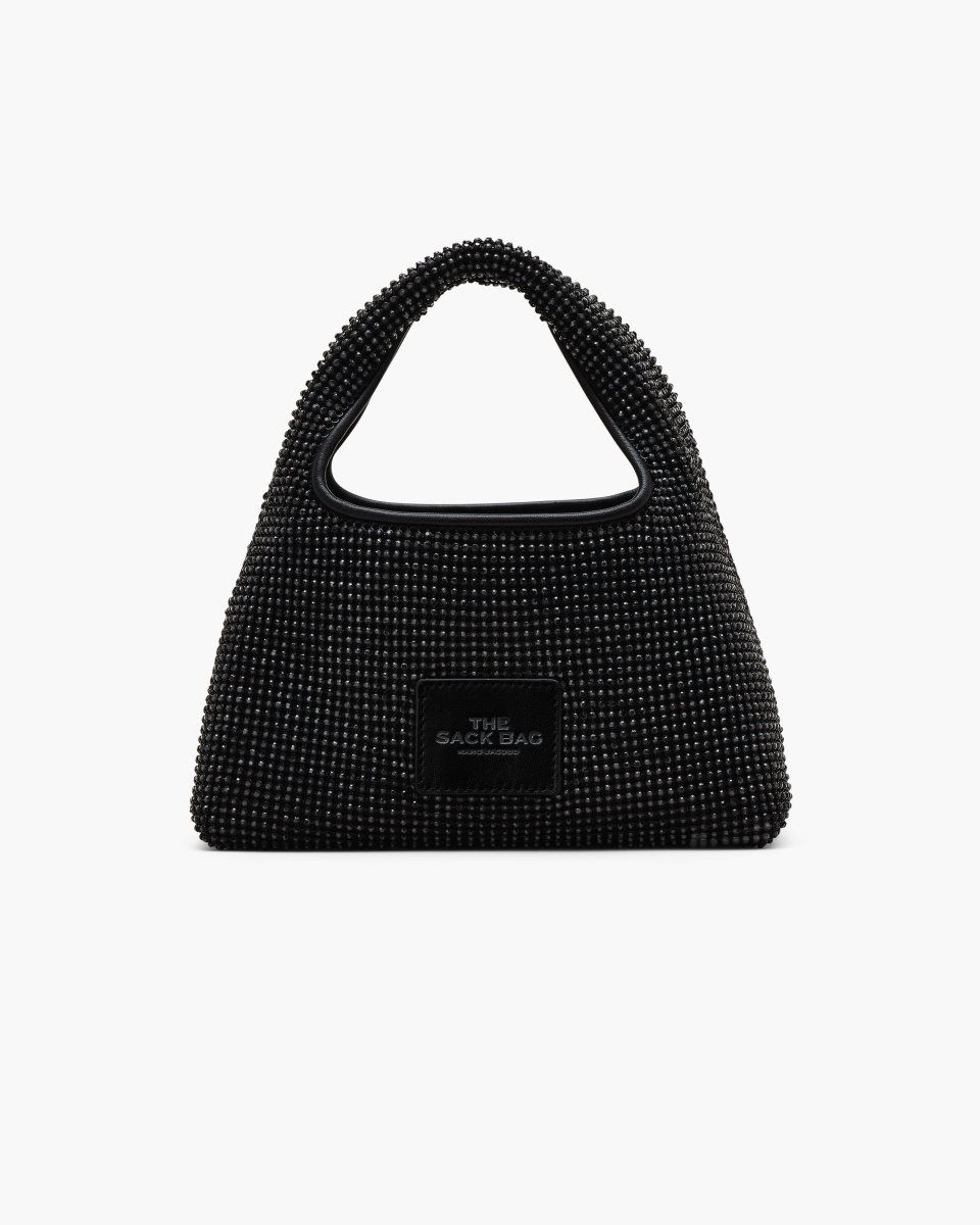 Black Marc Jacobs The Rhinestone Mini Sack Bag | 831NIUHZO