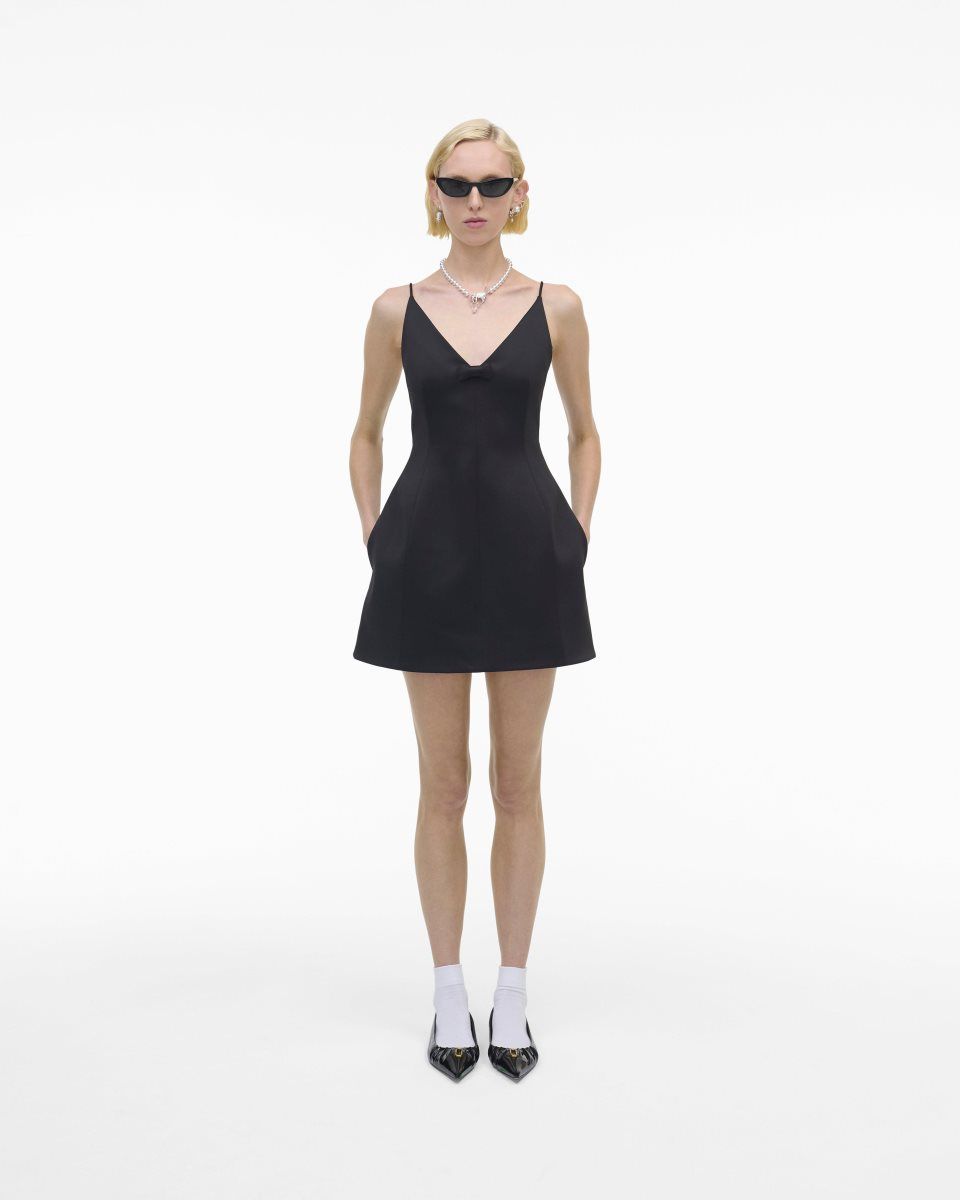 Black Marc Jacobs The Satin Bow Dress | 185SLITJH