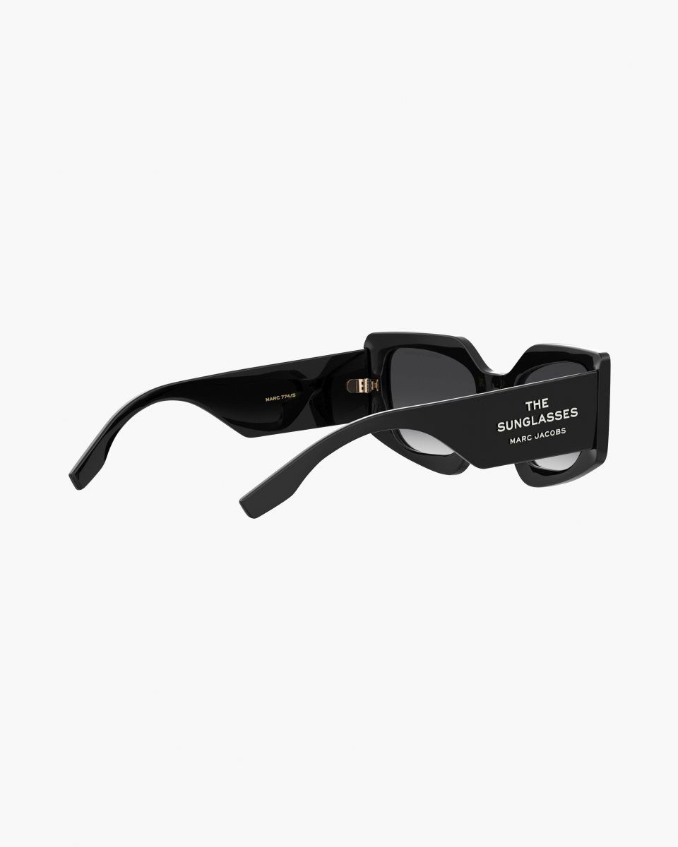 Black Marc Jacobs The Square Cat Eye Sunglasses | 672DCUTNV