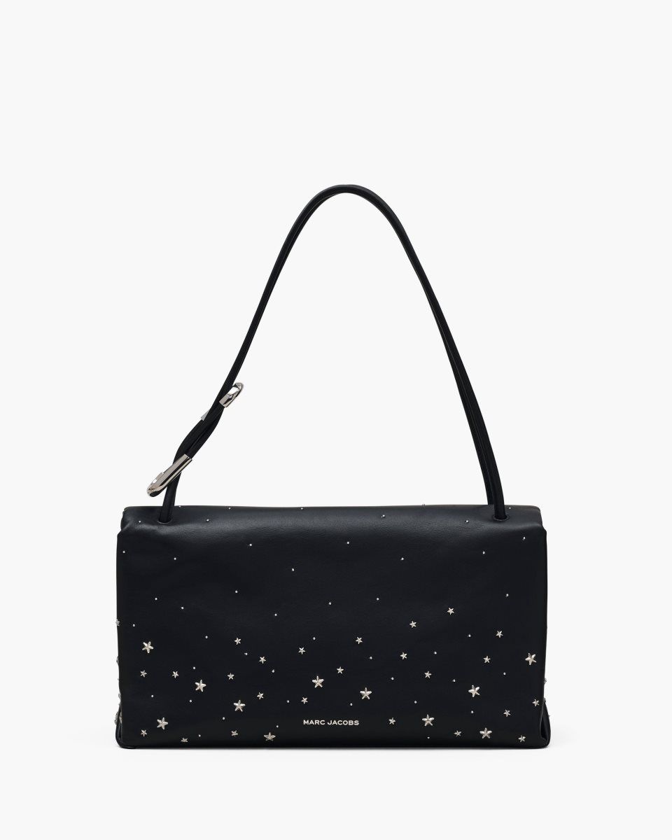 Black Marc Jacobs The Star-Studded Leather Large Dual Bag | 372QWYZBJ