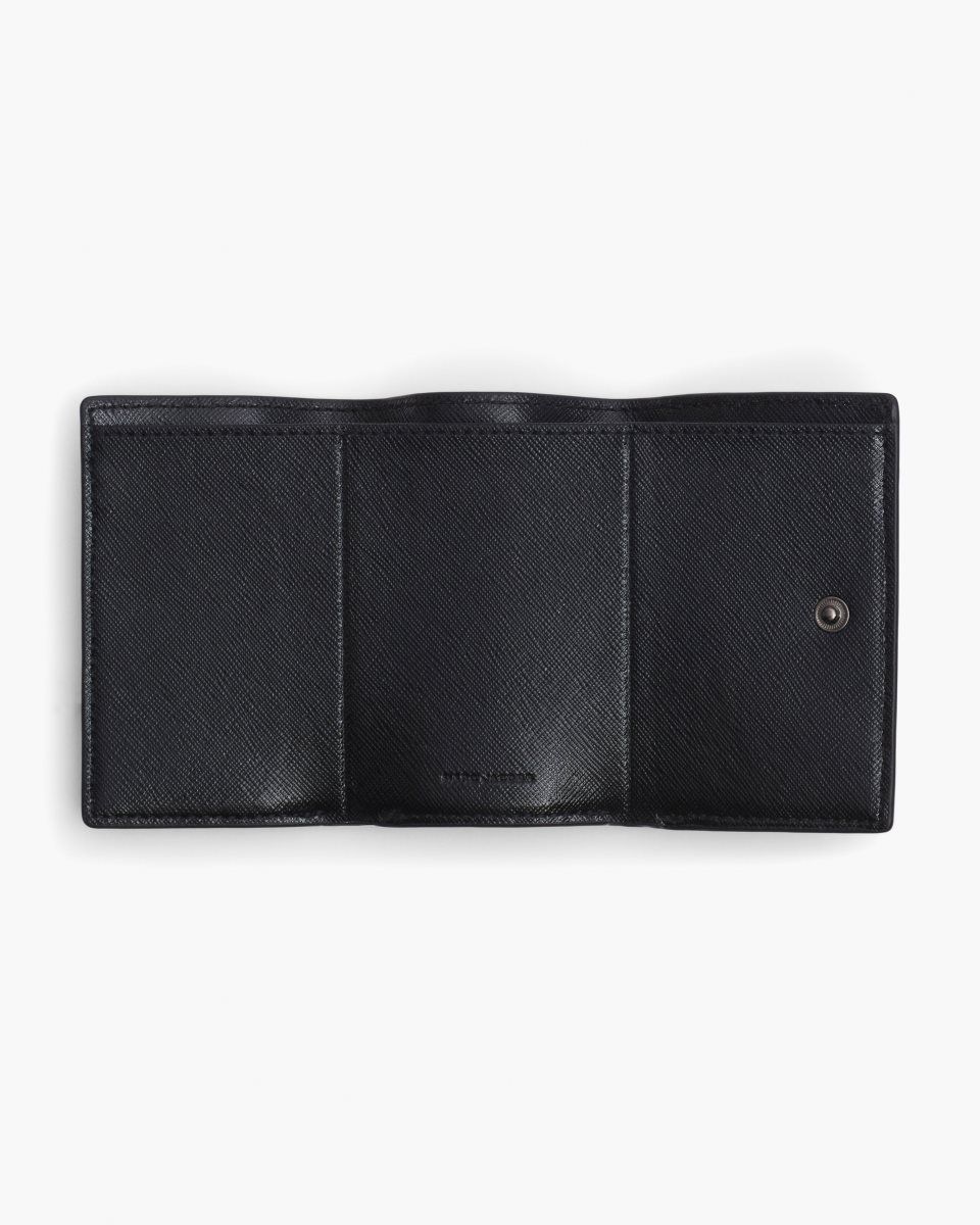 Black Marc Jacobs The Utility Snapshot DTM Mini Trifold Wallet | 896FKLBIS