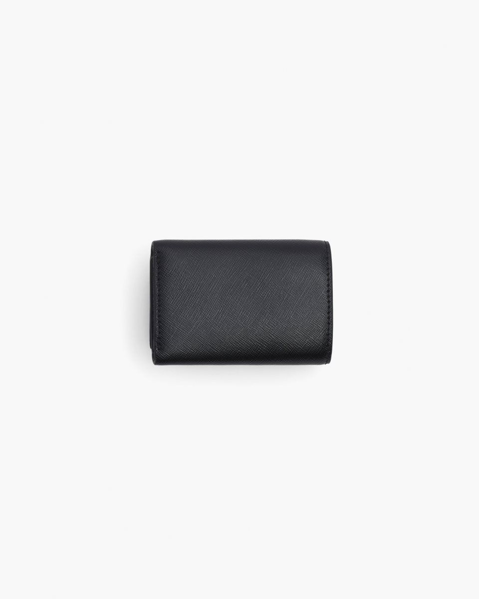 Black Marc Jacobs The Utility Snapshot DTM Mini Trifold Wallet | 896FKLBIS