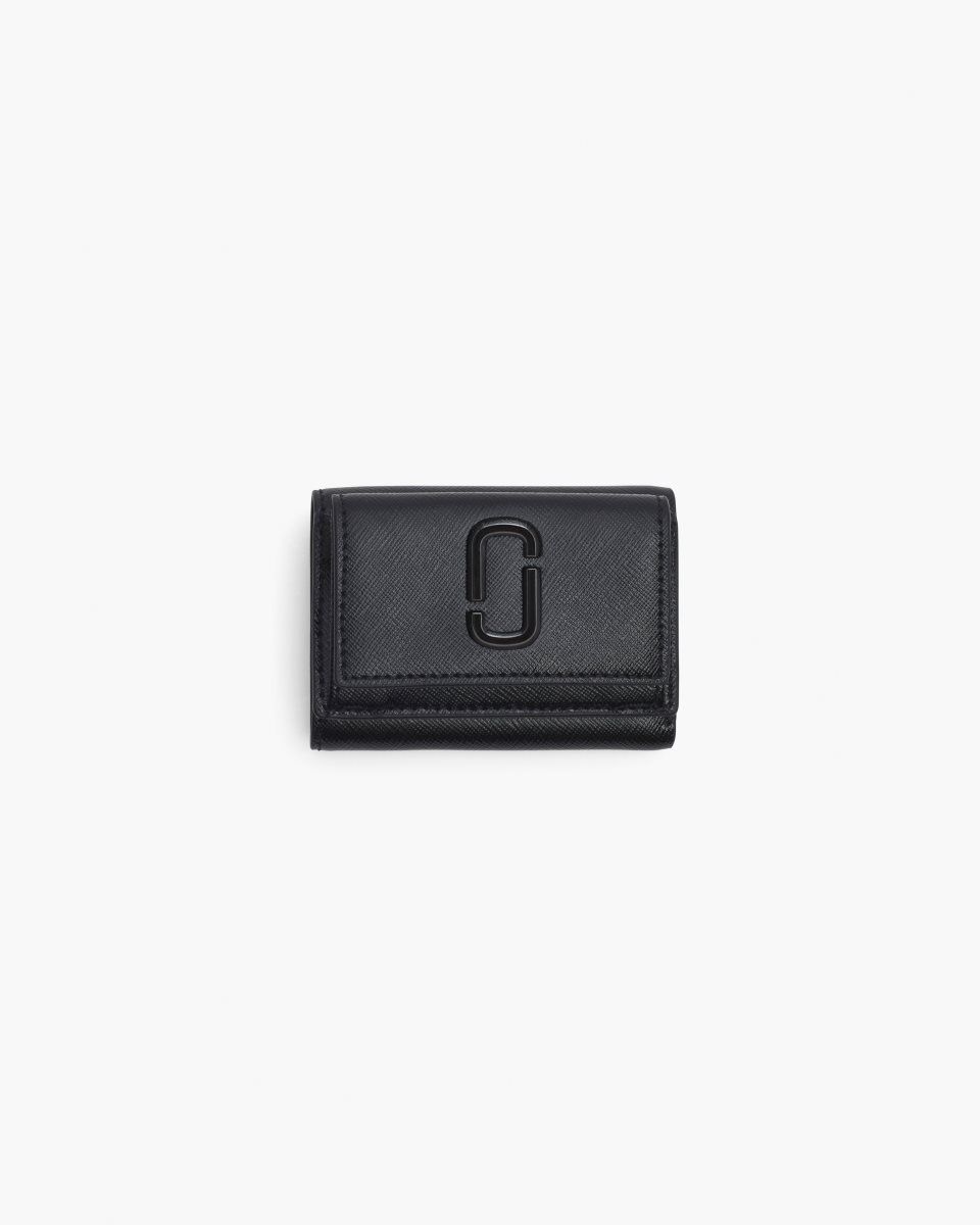 Black Marc Jacobs The Utility Snapshot DTM Mini Trifold Wallet | 896FKLBIS