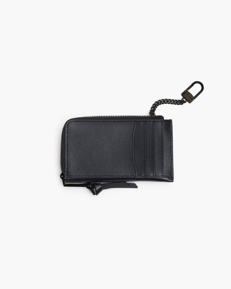 Black Marc Jacobs The Utility Snapshot DTM Top Zip Multi Wallet | 107KDTSEJ