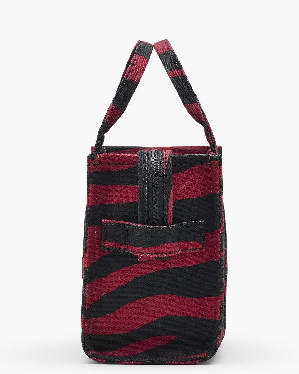 Black Marc Jacobs The Zebra Canvas Small Tote Bag | 752GENTKY