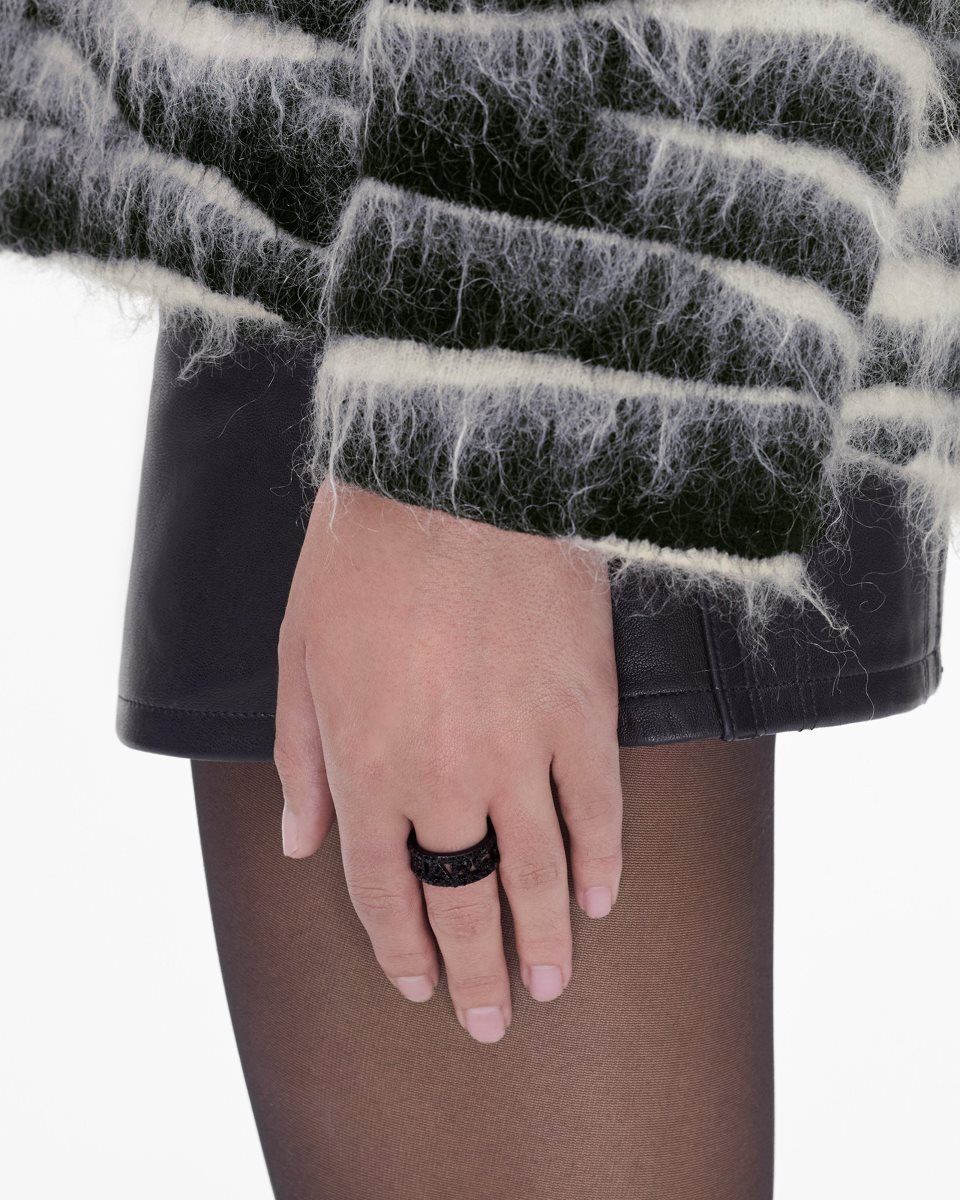 Black / Black Marc Jacobs The Monogram Pave Ring | 097WEJRAL