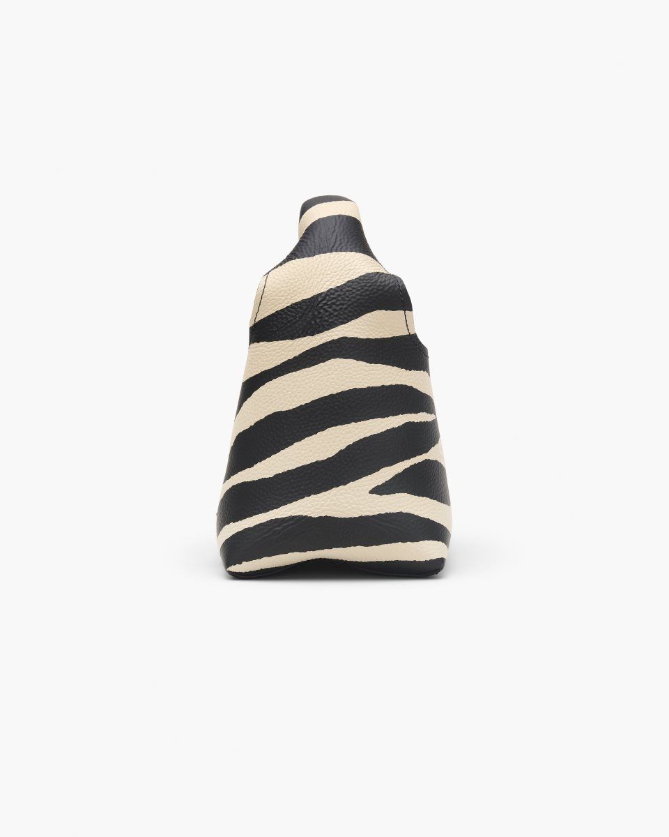 Black / White Marc Jacobs The Zebra Leather Mini Sack Bag | 507KIPACG