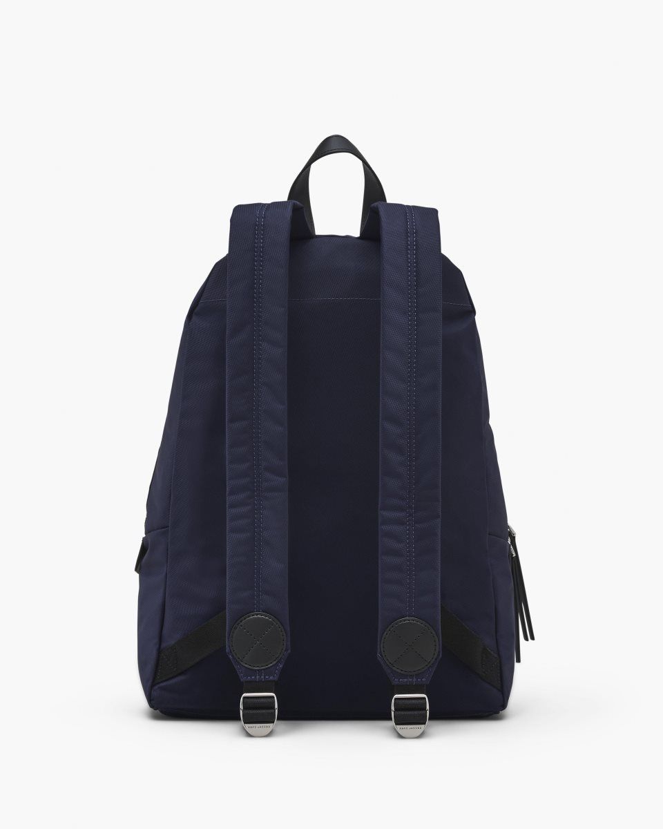 Blue Marc Jacobs The Biker Nylon Large Backpack | 519MVYTNP