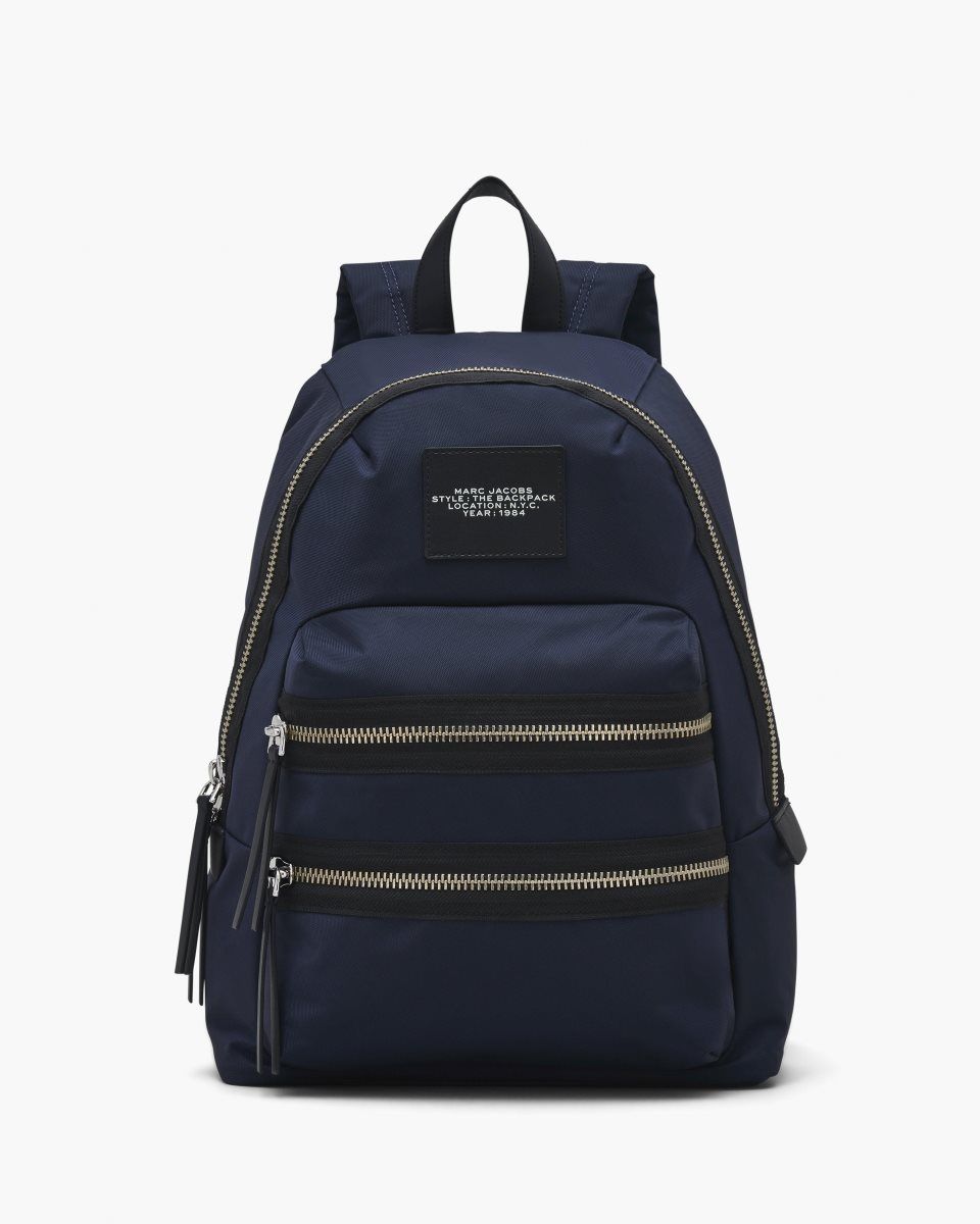 Blue Marc Jacobs The Biker Nylon Large Backpack | 519MVYTNP