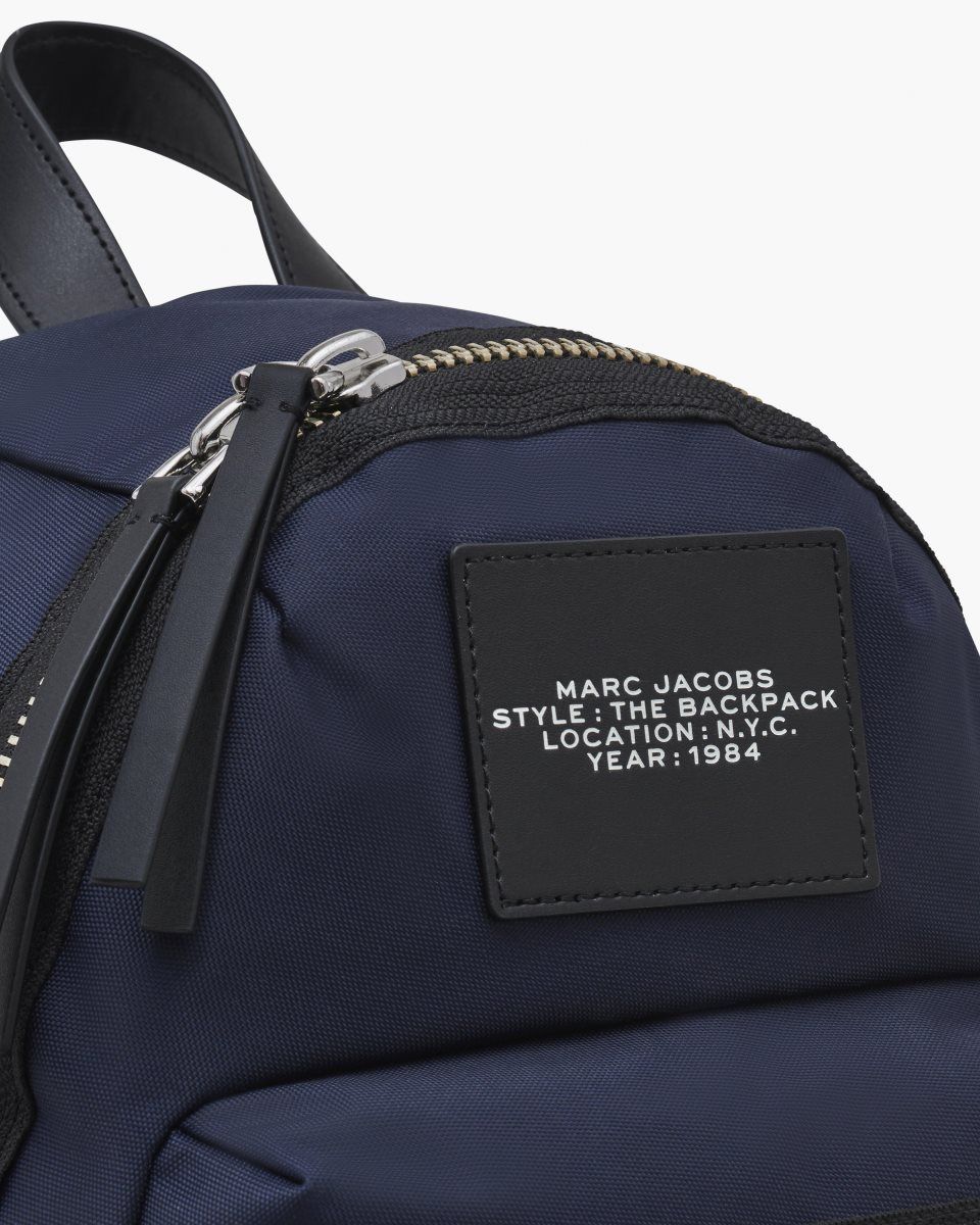 Blue Marc Jacobs The Biker Nylon Medium Backpack | 530TISNCE