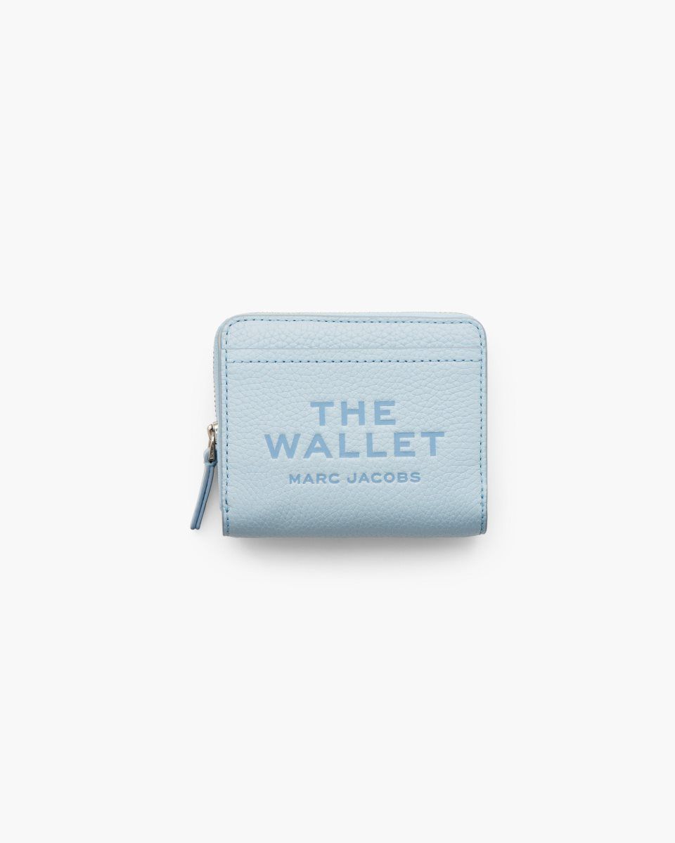 Blue Marc Jacobs The Leather Mini Compact Wallet | 736HYLCSU