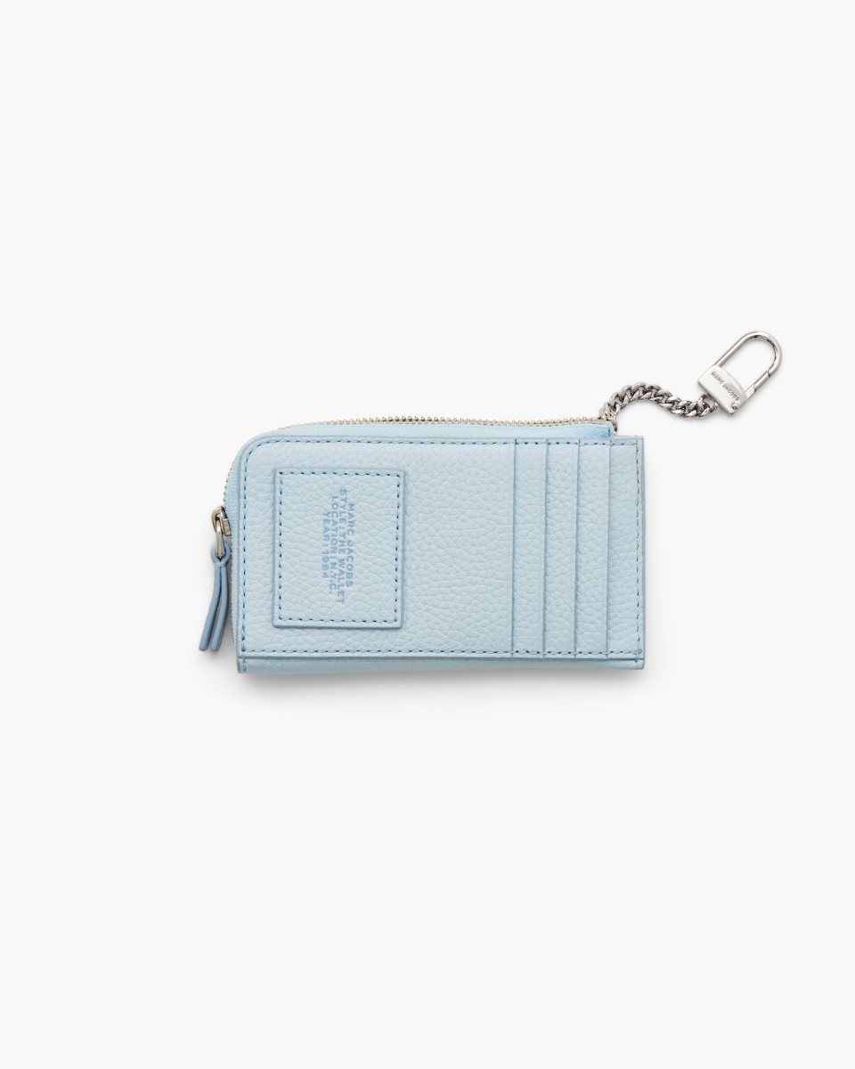 Blue Marc Jacobs The Leather Top Zip Multi Wallet | 123XRTHWY